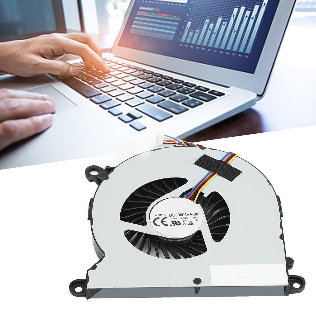 Desktop CPU Cooling Fan BSC0805HA‑00 Replacement 5V 0.6A Lightweight PC CPU Cooling Fan 4 Pin for NUC8i7BEH for NUC8i3BEH