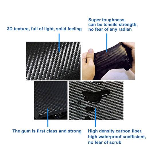 Autocolante autocolante pentru lămpi de frână din fibră de carbon pentru Mirtsubishi Lancer