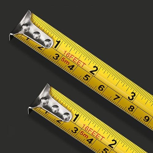 FLEXMAN Tape Measure, 16.4 Feet (5 Meter) Double-Scale Measuring Tape, Thick Retractable Measuring Tape for Woodworking, Construction, and Home Improv