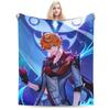 Childe Tartaglia Genshin Impact Koc Flanelowy Drukowany Wielofunkcyjny Ultra Miękki Koc do Domu Samochodu Kawałek Dywanu
