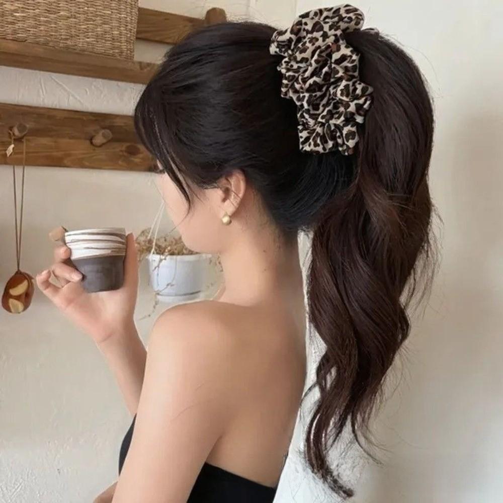 Seersucker Bow Hair Clip Polka Dot Bear Bowknot Ponytail Clip Elegant Hair Claw