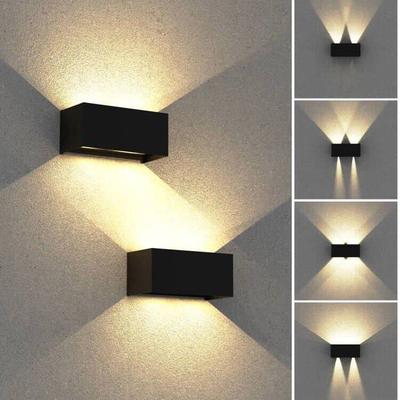 LED Wall Sconce 24W IP65 Adjustable 0-120° Warm White 3000K Aluminum - Indoor/Outdoor