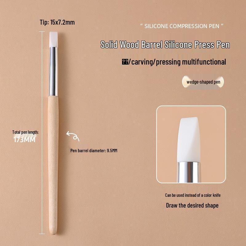 

Многофункциональная ручка для нейл-арта: Инструмент для силиконовой резьбы, тиснения, росписи, прессования пудры «Волшебное зеркало» и нанесения наклеек.