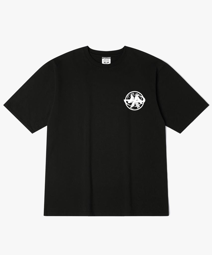 Hilukaakaibeu Enkan Symbol Back Print Short-Sleeve T-Shirt