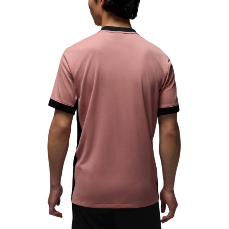Jordan Dri Fit Paris Saint Germain Soccer Jersey Fan Edition Unisex Rusty Pink/Black/Black FQ2024-686