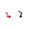 Flamingo Fairy Garden Sculpture And Abstract Thinker Ladder Statue Resin Figurine for Holiday Art