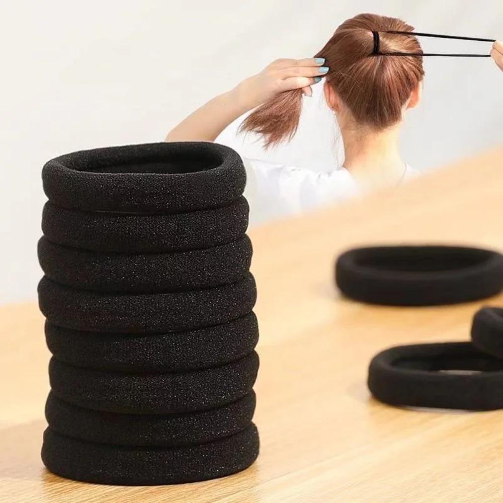 50/100 Stück Elastische Haargummis – Strapazierfähige Zopfgummis für Frauen Mädchen Schonend für Haar Kopfhaut