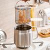 Deep Fryer Pot,Stainless Steel Frying Pot with Handle Tools Soup Basket for Restaurant