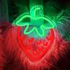 Strawberry Neon Sign, Girly Room Decoration Aesthetic Led Neon Signs, Strawberry Room Decoration Dessert Shop Decoration Neon Light Sign 11.81″ ×