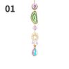 1 Pcs Crystal Prism Ball with Agate Slices Window Prisms Suncatcher Clear Wind Chimes Hanging Ornaments