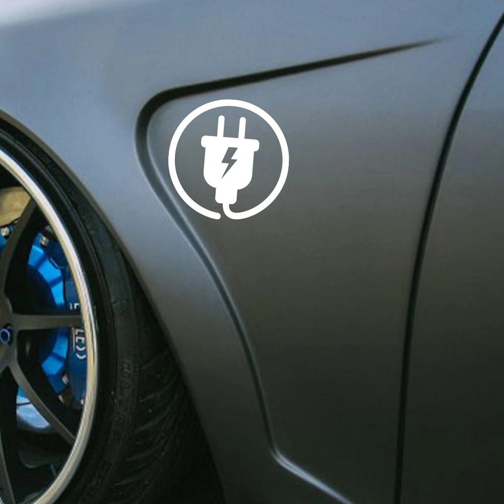 Creative Car Stickers Electric Plug Lightning Sign Vinyl Decal Personality Graphics Decal Auto Tunning Decoration Accessories