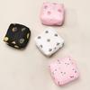 Sanitary Towel Bag Cartoon Print Portable Zipper Closure Hanging Hoop Girls Diaper Sanitary Napkin Storage Pouch Coin Purse Jewelry Organizer