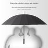 Manual 24-Rib Long Handle Double Umbrella with Auto Waterproof Sleeve