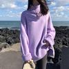 Rollkragen Kragen Pullover Frauen Frühling Herbst Feste Strick Pullover Übergröße Grundlegendes Schwarz Blau Weiß Jumper pull femme