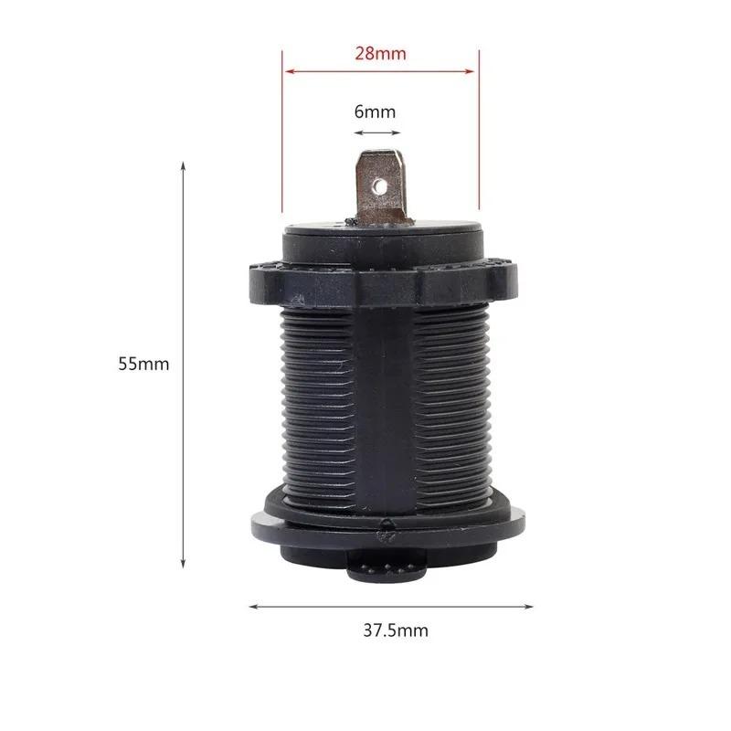 Car Cigarette Lighter Socket 12V 24V Adapte Plug Motorcycles Cigar Jack Multi Socket For Marine Boat Motorcycle Truck RV ATV