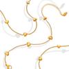 Korean Sweet Style Heart Necklace Set: Gold-Plated Titanium Steel Love Design for Women