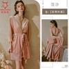 Sexy Pajamas New Golden Velvet with Chest Pad Seductive Lace Suspender Nightdress Loungewear Women