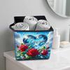 Flowers and Crystals 5D Diamond Painting Storage Basket Full Round Drill Mosaic Diamond Embroidery Cross Stitch Kits Home Decor Home Decor