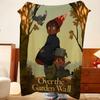 Animation Over The Garden W-Wall Throw Flannel Throw Blanket, Lightweight Cozy, Durable Washable Cute Cool
