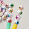 20pcs Random Mix Color Spacer Beads Colorful Eye Loose Beads Eyeball Beads  Thanksgiving Decor