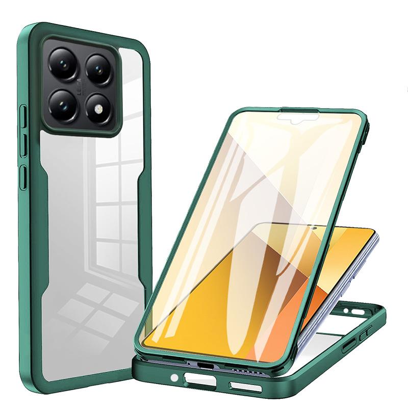 360 Full Body Double Side Screen Protector Case For Redmi Note 9 Pro 9S Note 10 Pro Note 10S 10T 10 Lite Shockproof Phone Cover