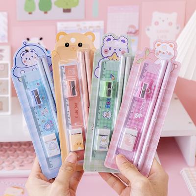 5 teile/satz Neue Nette Tier Bleistift Set Geschenk Box Lernen Schreibwaren Set kinder Geschenke
