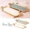 Akizuki Trading Co., Ltd. Rococo Deco Accessory Tray, White, W31×D3.2×H10.8cm LF21013-16WG