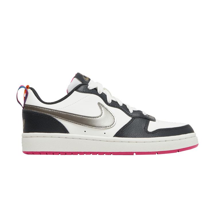 Nike Court Borough Low 2 Off Noir Pink Prime (GS) 35.5
