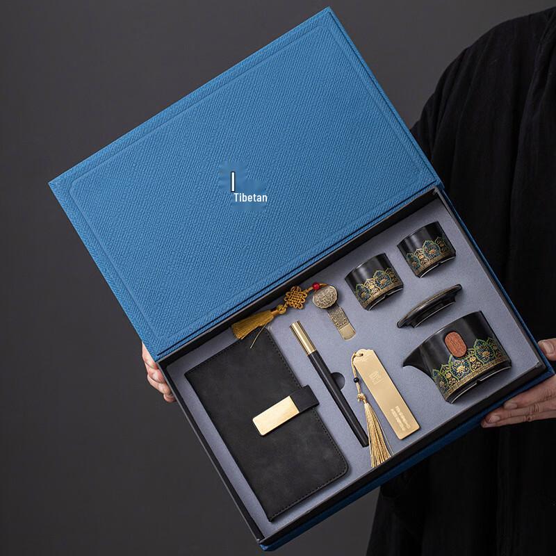 Chinese Chic Tea & Office Stationery Gift Set