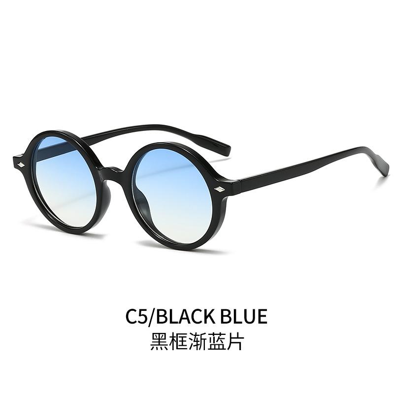 Cool square glasses, new retro oval sunglasses in Europe and America, YK pure desire champagne sunglasses, women's tide