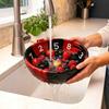 Large Capacity Swirl Berry Washing Drain Bowl Dynamic Vortex Fruit Cleaning Bowl  Home Kitchen