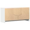 Vidaxl TV Cabinet with LED, White, 100X34X50 Cm, Wood-Based Material