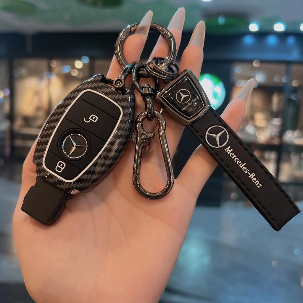 Key Fob Cover For Mercedes Benz A B C E S Class W204 W205 W212 W213 W176 GLC MAYBACH Keyless Soft Case ll1
