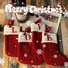 Christmas Stocking Knitting Snowflake Letter Socks Christmas Decoration For Home Christmas Alphabet Knitting Sock New Year  Gift