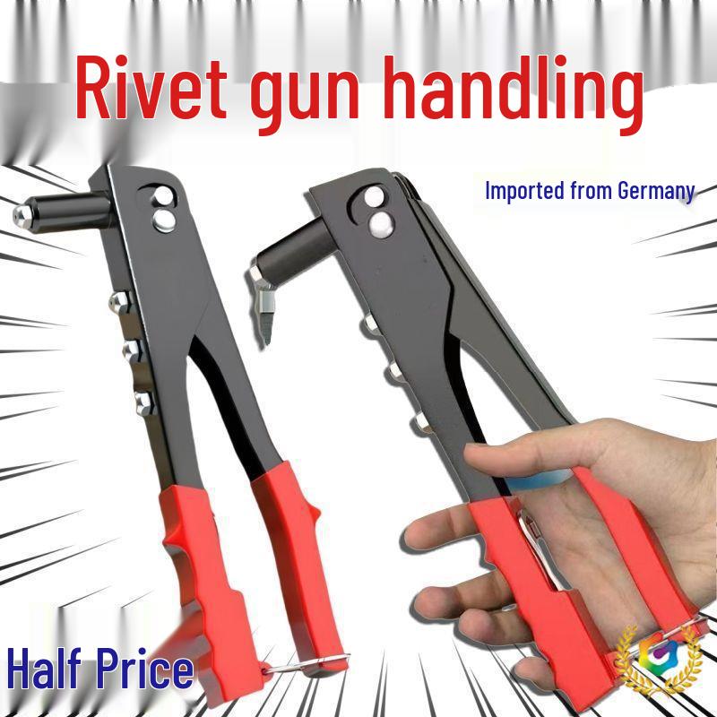Germany Automatic and Manual Rivet Gun for Core Pulling, Bathroom, Door Hinge, and Hand Use.