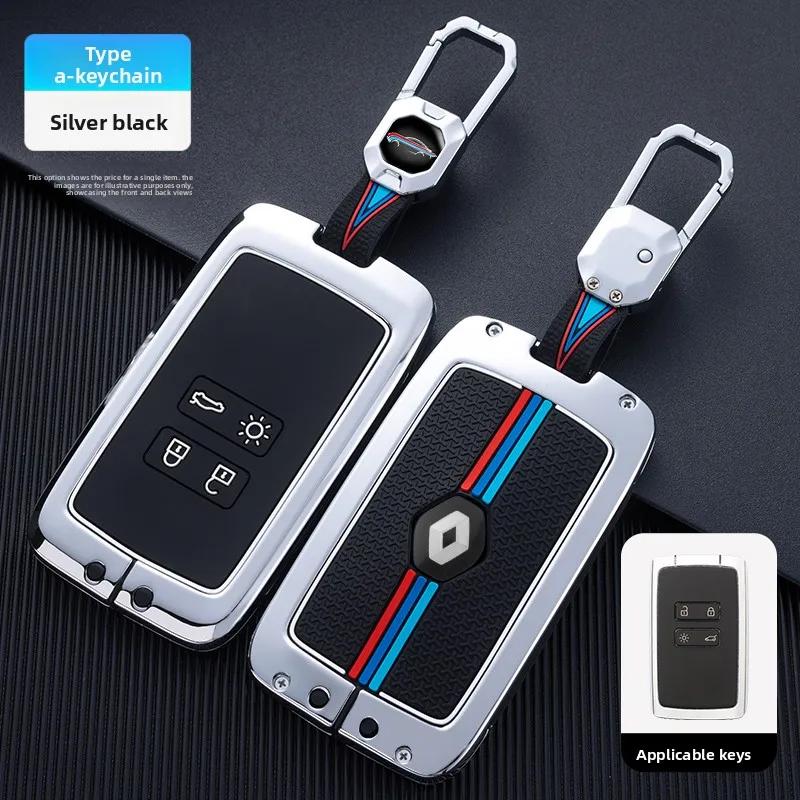 Interior Mouldings Zinc Alloy Car Key Case Cover Shell for Renault Captur Megane Talisman Espace Clio Zoe Koleos Scenic 4 Arkana