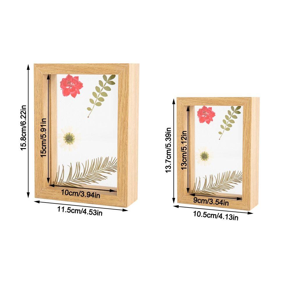 Double-sided Photo Display Frame Wooden Drawing Artwork Picture Frame  Home Decoration