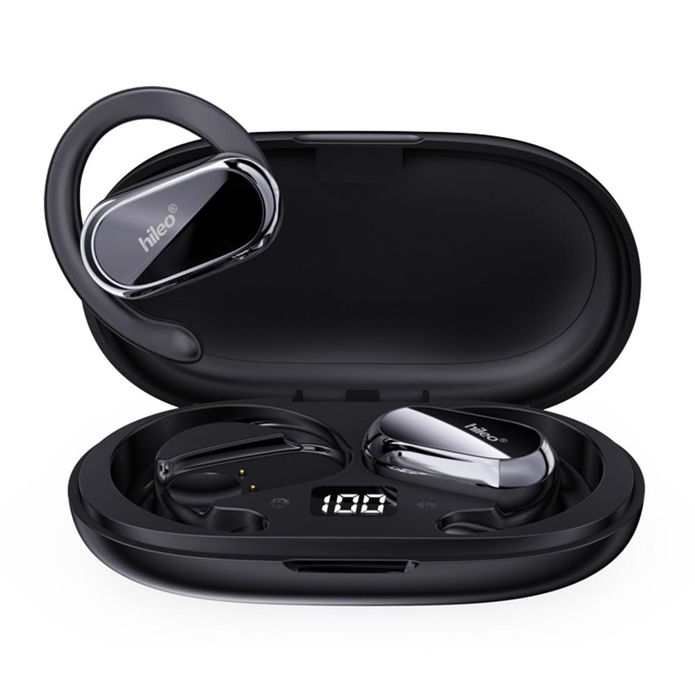 

HILEO Hi92 OWS Ear Hook Wireless Headphones Stereo Sound Sports Bluetooth-compatible Earphones Black