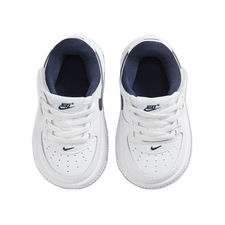 Nike Force 1 Low EasyOn TD White Midnight Navy Baby Sneakers Football-Grey FN0236-104