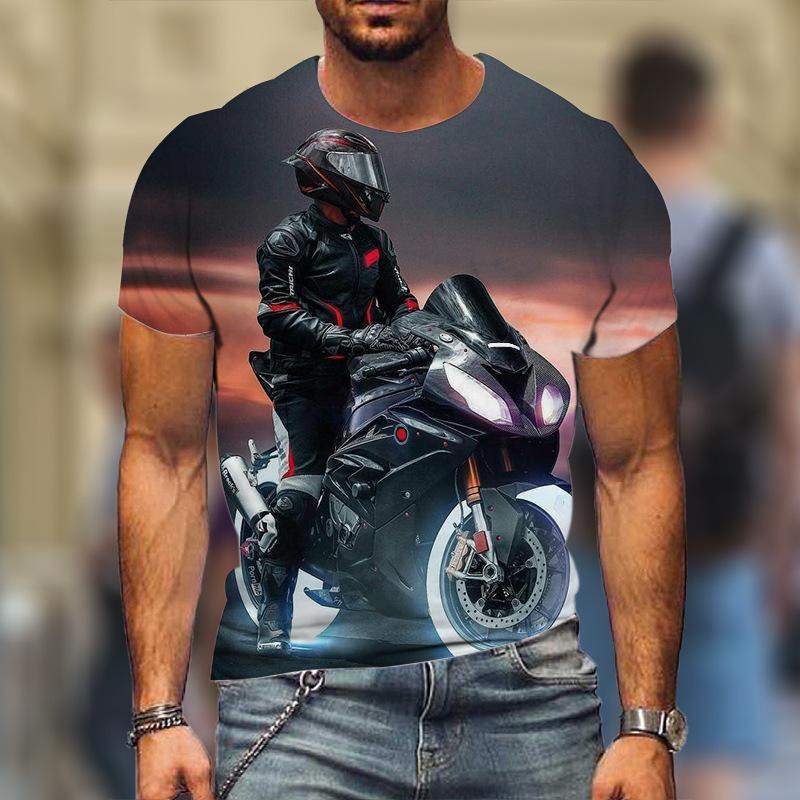 Camiseta de Verano para Hombre3DImpresión de Letras de Calavera Moda Manga Corta Ropa de Hombre Cuello O Ocio Poliéster Camiseta Ropa de Calle
