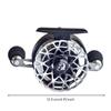 Fishing Reel with Two-Modemode Control All-Metal Slim-Profile