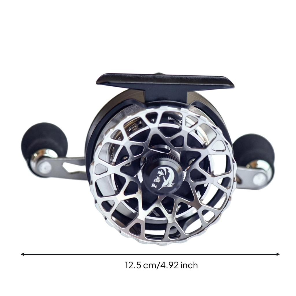 Fishing Reel with Two-Modemode Control All-Metal Slim-Profile