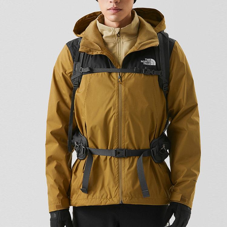 THE NORTH FACE Urban Exploration Outdoor Hiking Waterproof, Windproof, And Breathable Windbreaker Jacket Men's Brown NF0A7WCU-YW2