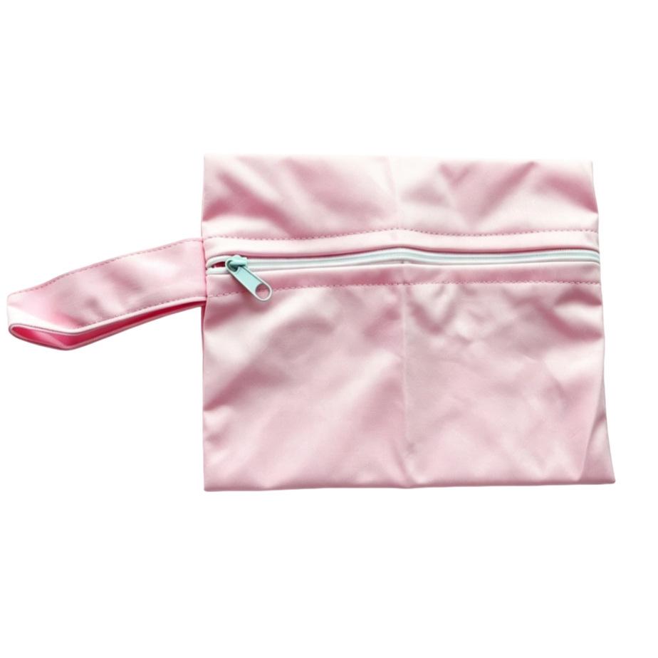 Waterproof Single Pocket Reusable Wet Diaper & Sanitary Napkin Bag