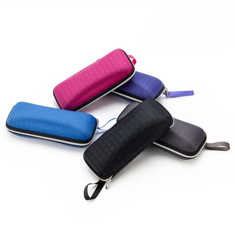 

Коробка для хранения очков Застежка-молния Жесткие очки для глаз Чехол Переносные футляры Очки Очки Прямоугольная коробка Держатель очков Аксессуары