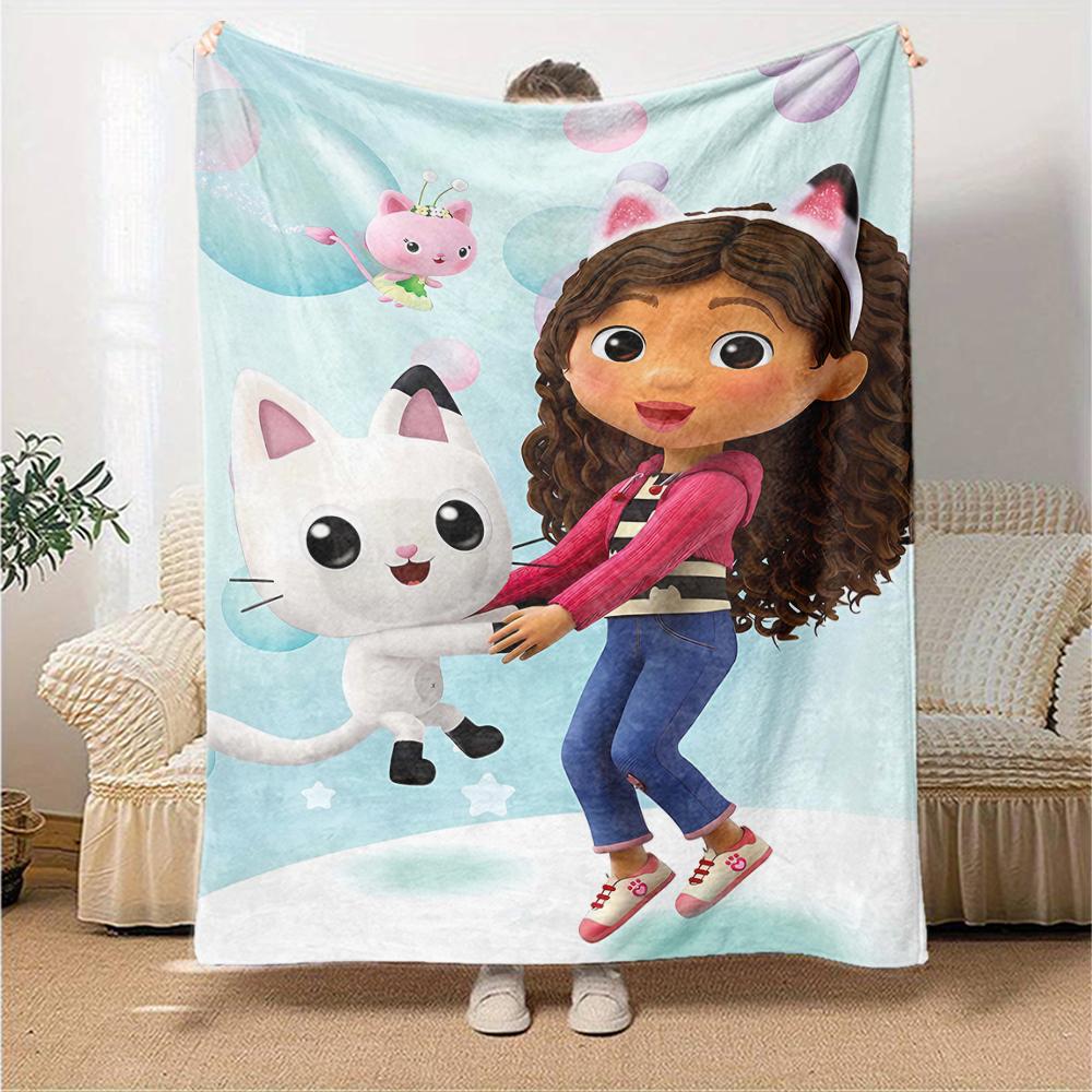 1pc Gaby's Bubble House2 Blanket, Gift, for Men and Women, Soft Blanket, Good for Sofa Bed Couch Travel, Lightweight Flannel Blanket