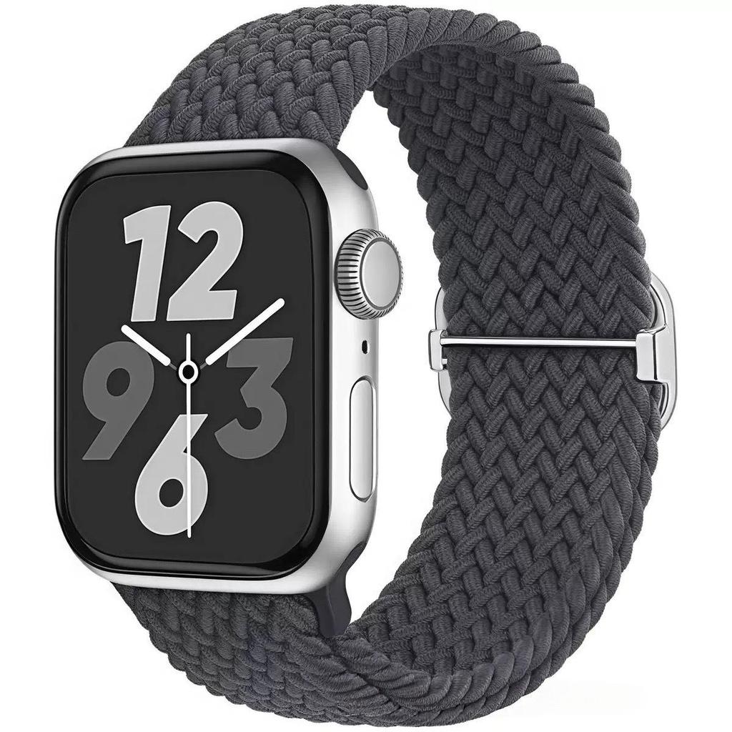 Elastic Woven Nylon Strap for Apple Watch Series 4-10 & Ultra 2