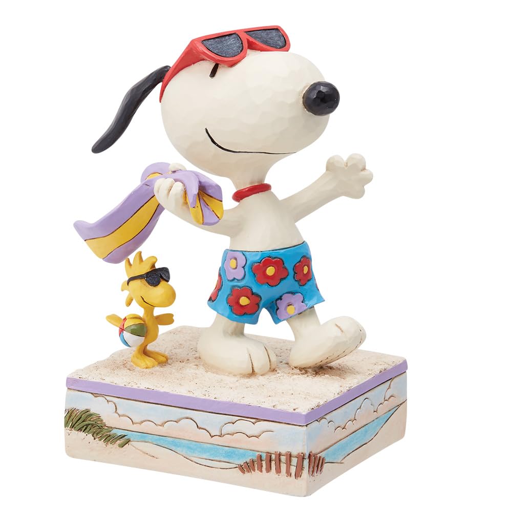 JIM SHORE Snoopy & Woodstock at Beach 6014338