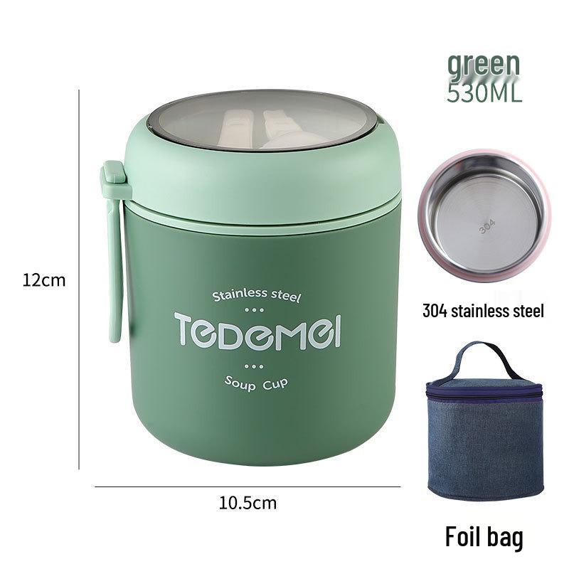 316 Stainless Steel Insulated Lunch Box and Soup Cup for Office Workers and Girls