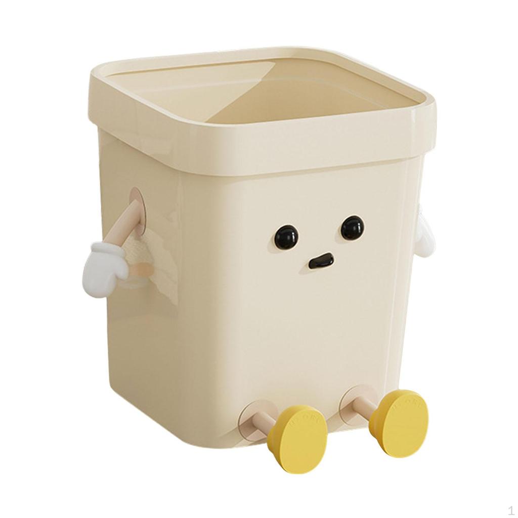 Kreativer Mülleimer, Cartoon-Müllbehälter, robust, multifunktional, für Badezimmer, Schlafzimmer